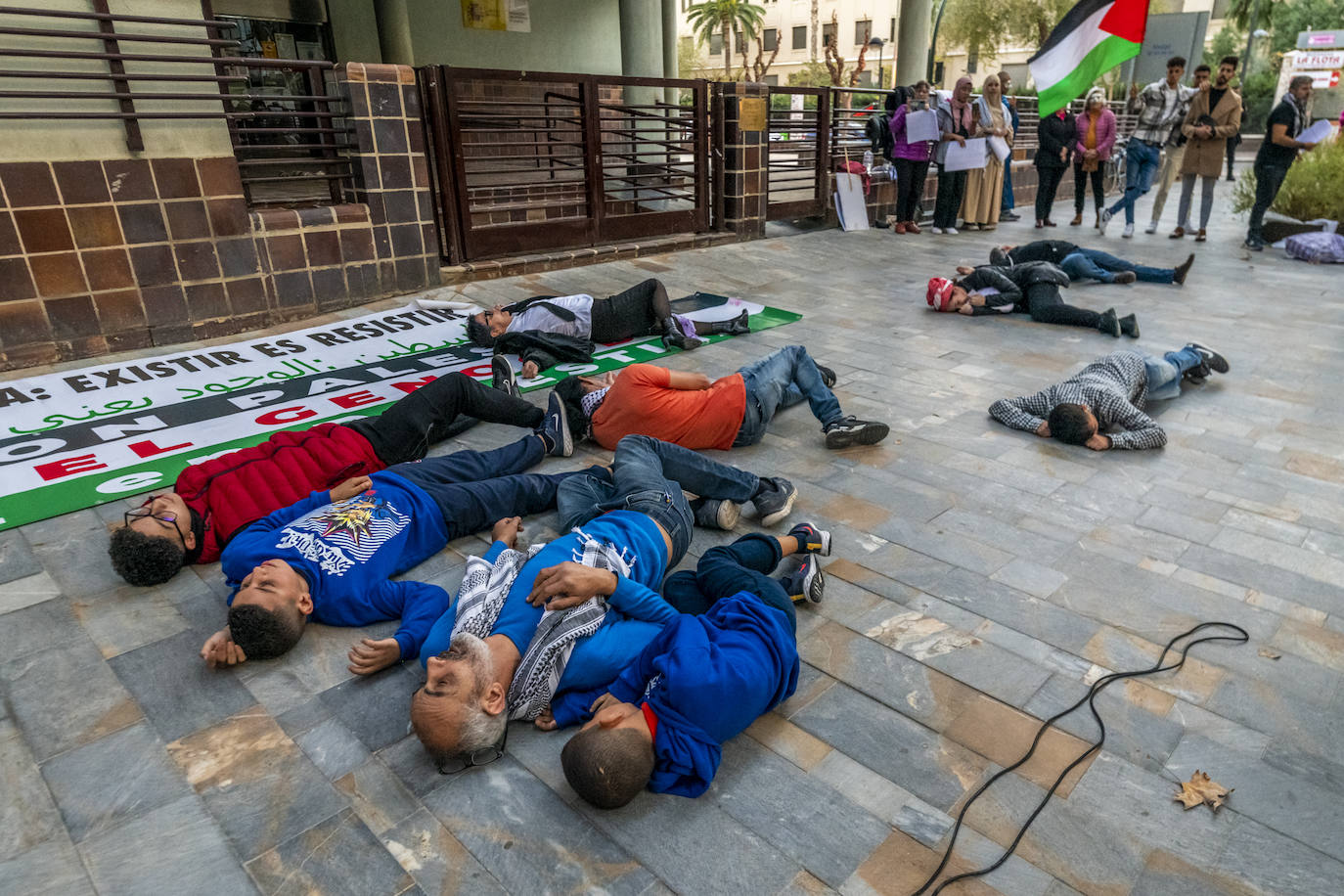 Protesta en Murcia por el «genocidio en Palestina»