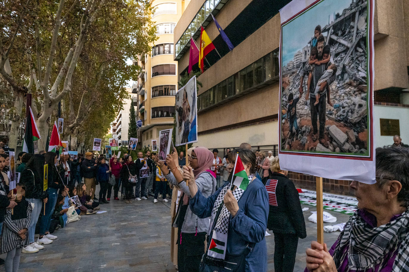 Protesta en Murcia por el «genocidio en Palestina»