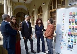 Participantes en la mesa redonda sobre la nueva ley de protección del Mar Menor, este martes, en la Facultad de Derecho.