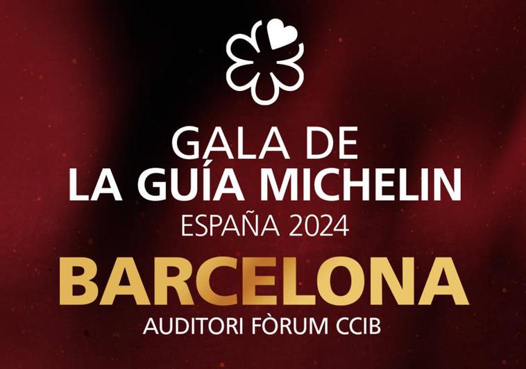 Cartel de la Gala de la Guía Michelin 2024