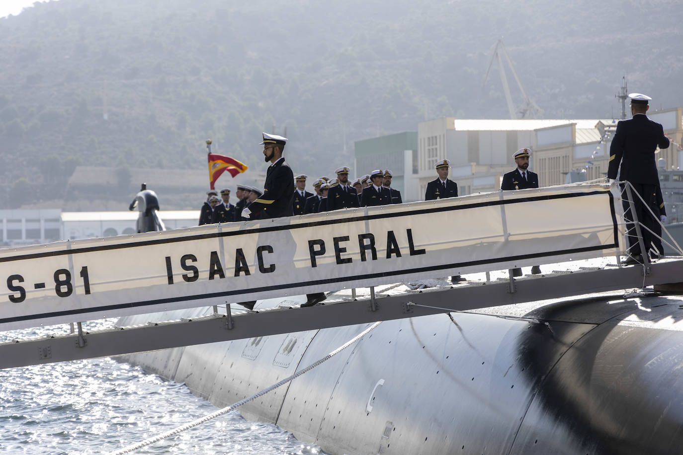 El acto de entrega del S-81 a la Armada, en imágenes