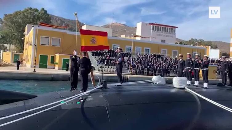 Acto de entrega del submarino S-81 a la Armada en Cartagena