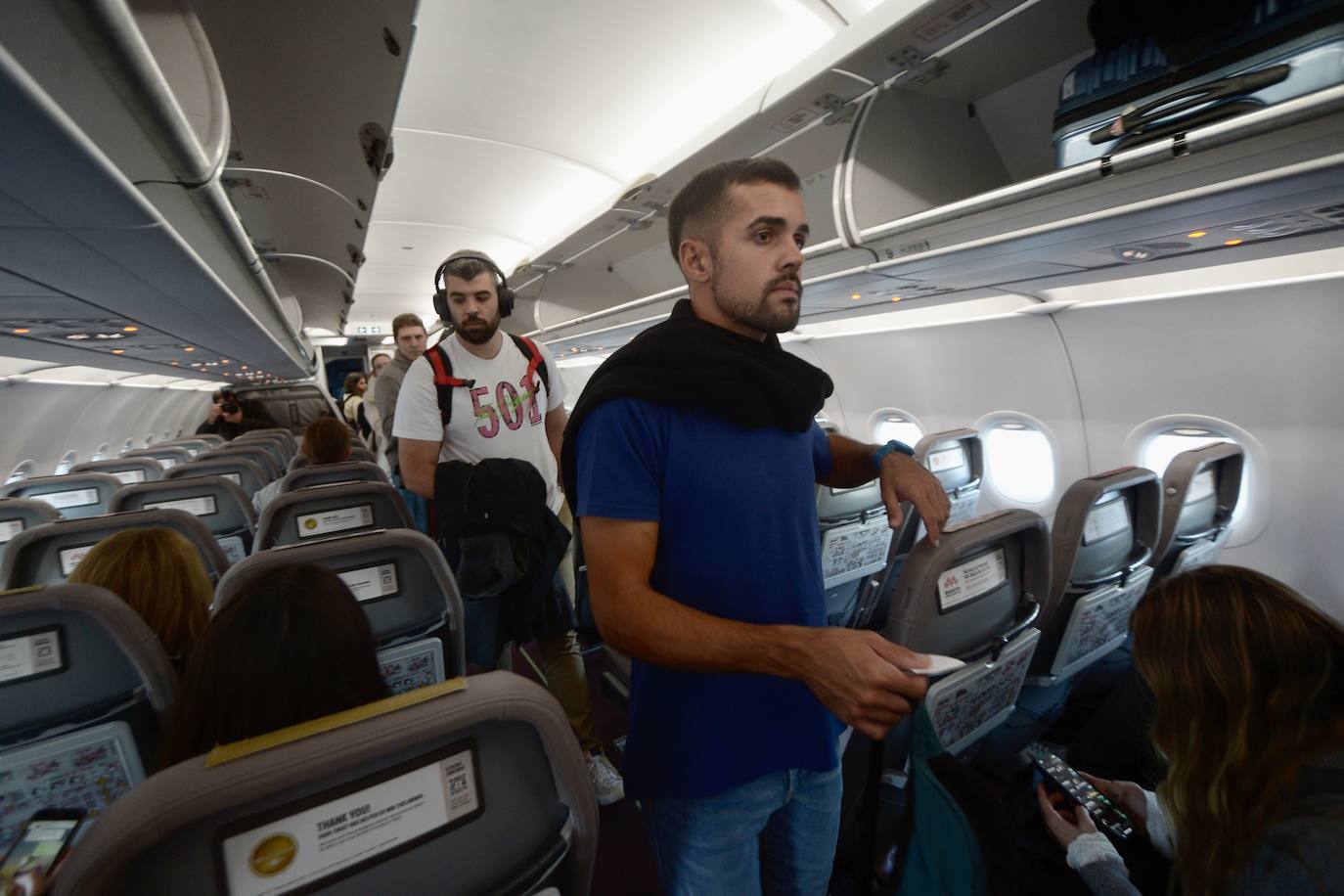 El vuelo entre Madrid y Murcia, en imágenes