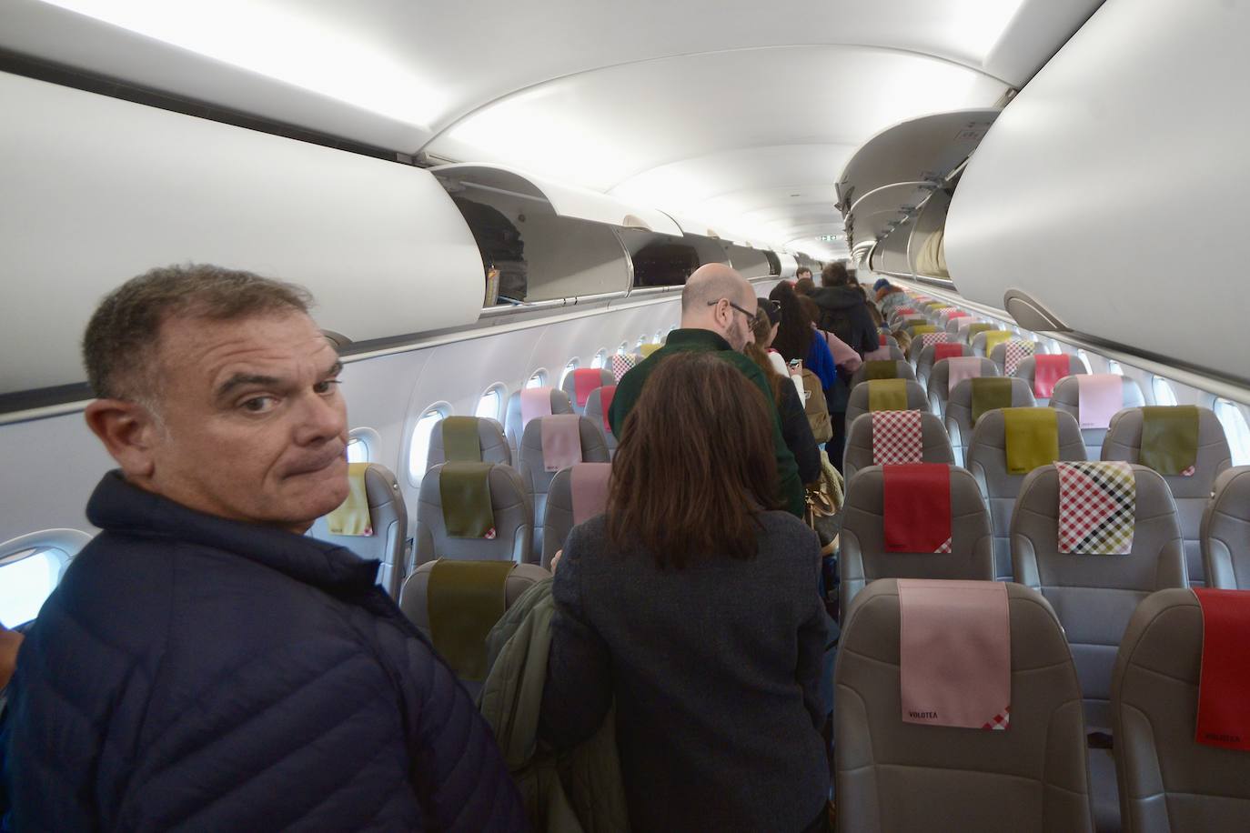 El vuelo entre Madrid y Murcia, en imágenes