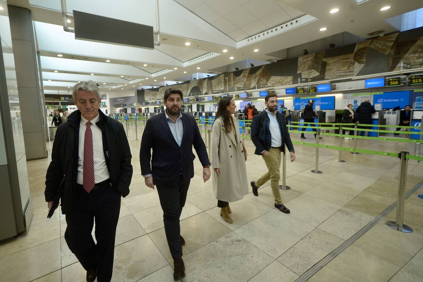 El vuelo entre Madrid y Murcia, en imágenes