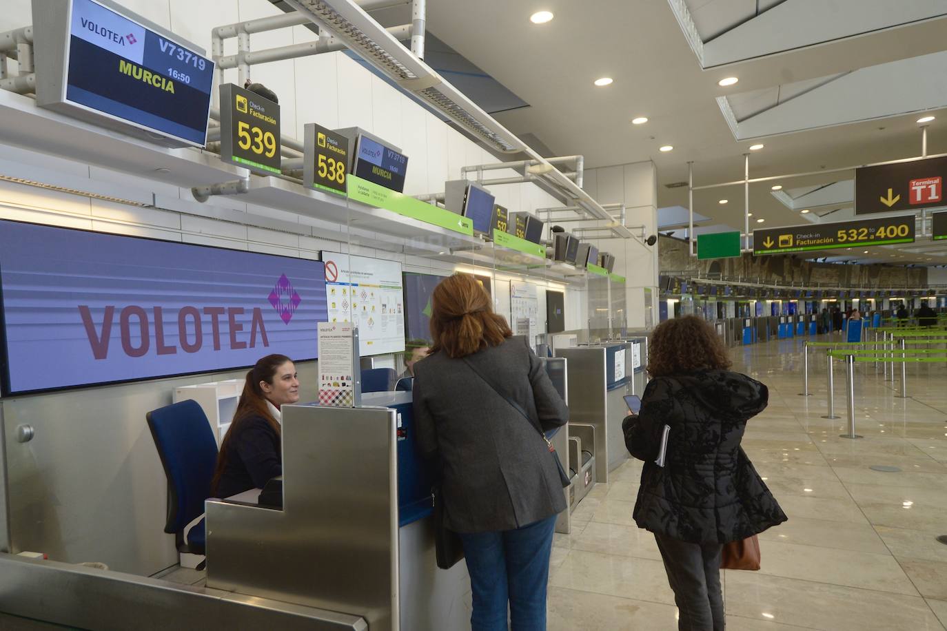 El vuelo entre Madrid y Murcia, en imágenes