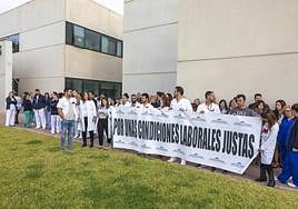 Protesta en el hospital de Torrevieja