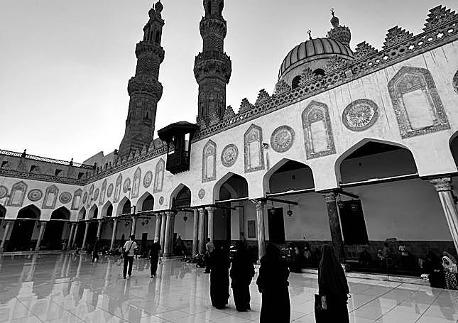 Mezquita de Al-Azhar en El Cairo.