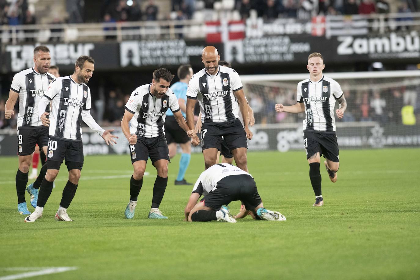 La victoria del Cartagena ante el Sporting, en imágenes