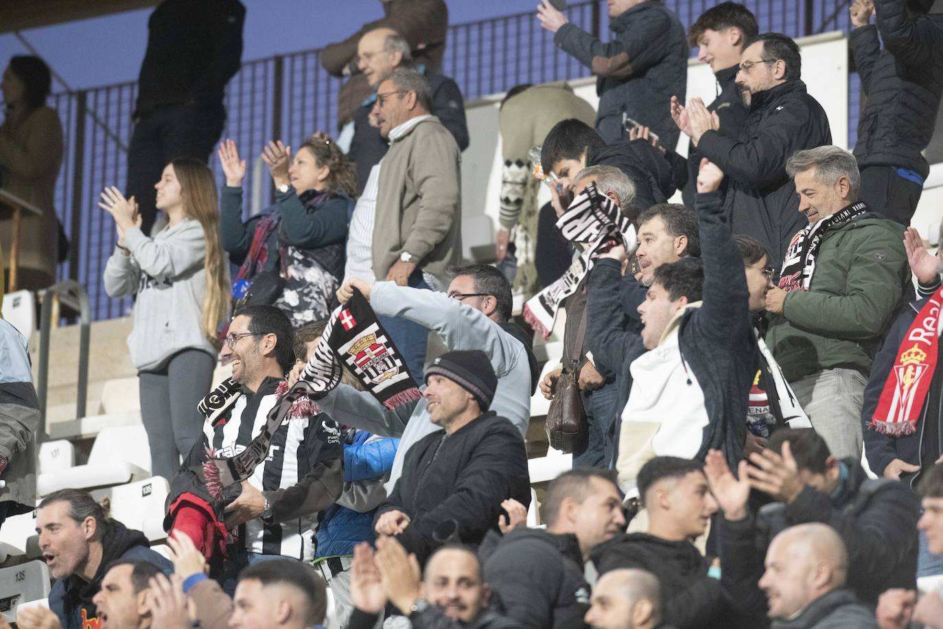 La victoria del Cartagena ante el Sporting, en imágenes