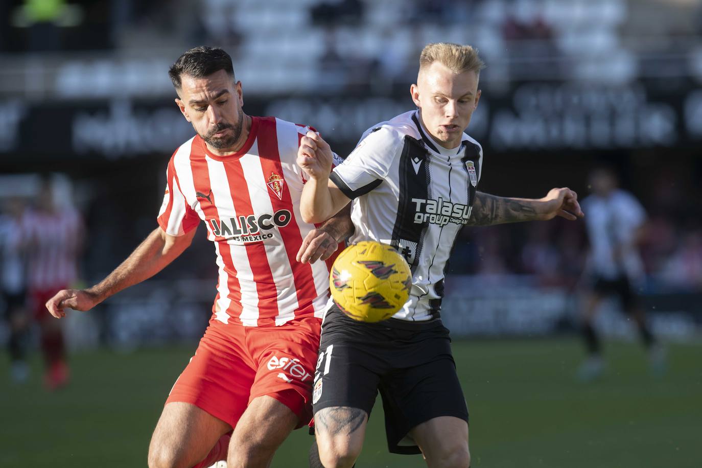 La victoria del Cartagena ante el Sporting, en imágenes