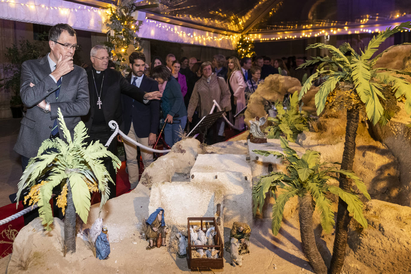 La inauguración del Belén municipal de Murcia, en imágenes