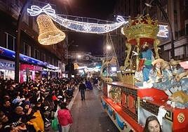 Imagen de archivo de un desfile anterior de los Reyes Magos en Murcia.