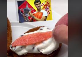 Un canadiense versiona la tapa más famosa de la Región para crear un postre inspirado en Carlos Alcaraz.