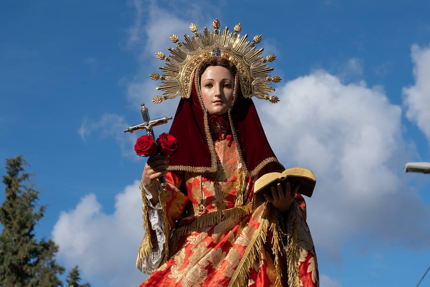 La romería de bajada de La Santa de Totana, en imágenes