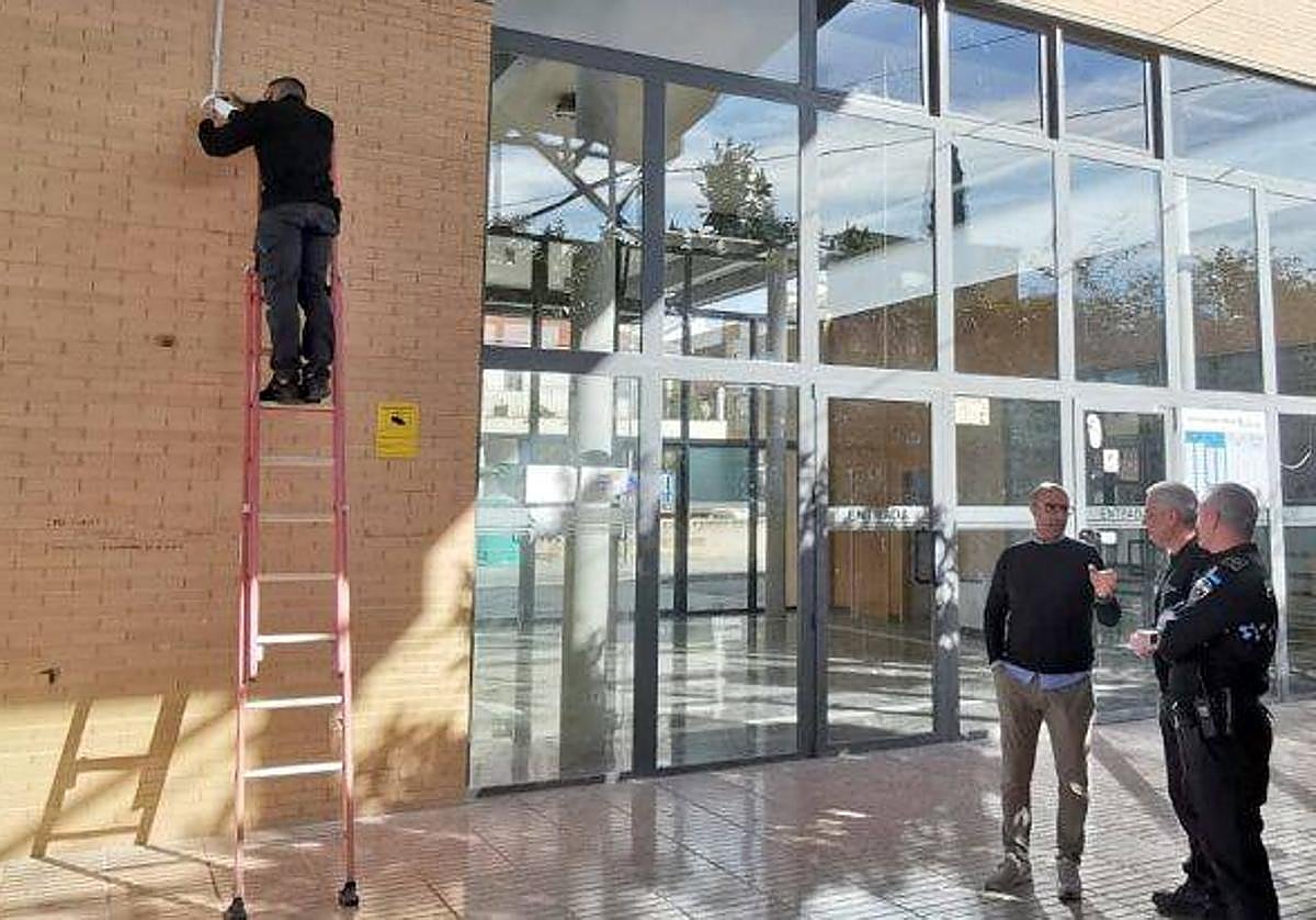 Instalación de las cámaras.