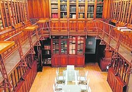 Documentos jurídicos de distinta procedencia en la Biblioteca Central del Ministerio de Justicia.