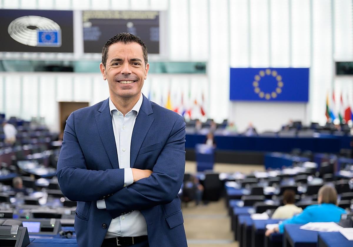 Marcos Ros, en la sede del Parlamento Europeo en la ciudad francesa de Estrasburgo.