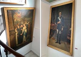 'La Peste', obra del pintor oriolano Joaquín Campos López, en el Museo de la Ciudad.'Retrato de Alfonso XII', lienzo del artista murciano Antonio Meseguer Alcaraz, ya expuesto.