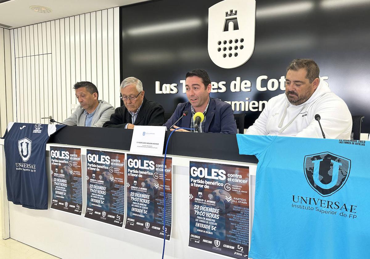 Presentación del partido benéfico.