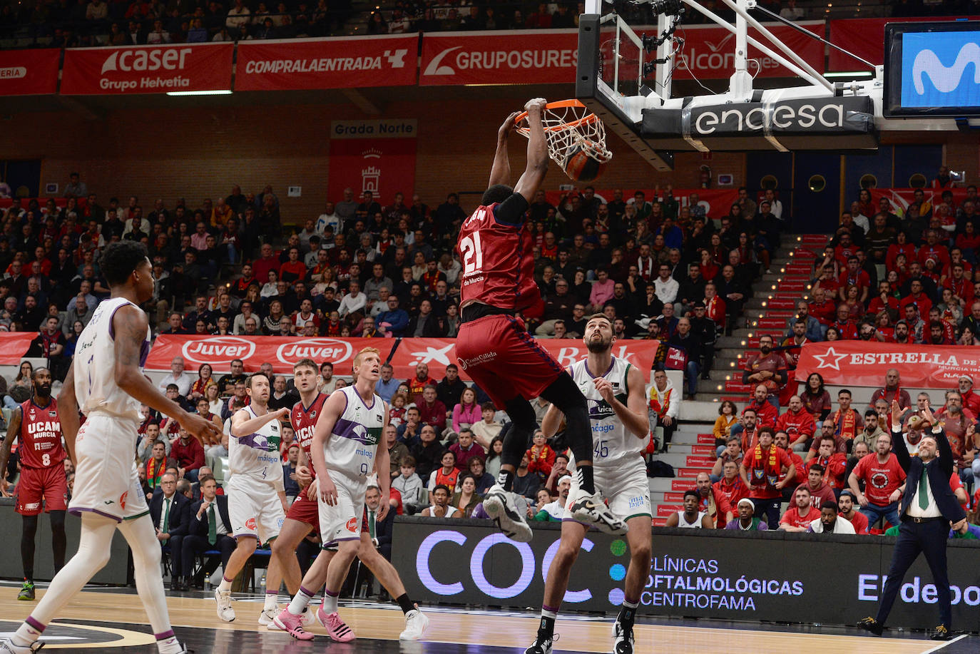 Las imágenes del UCAM CB-Unicaja