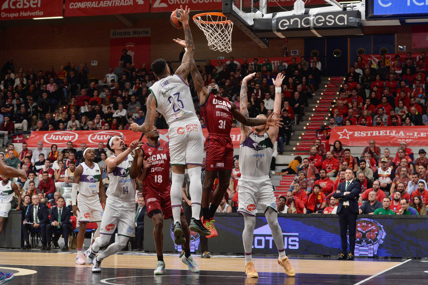 Las imágenes del UCAM CB-Unicaja