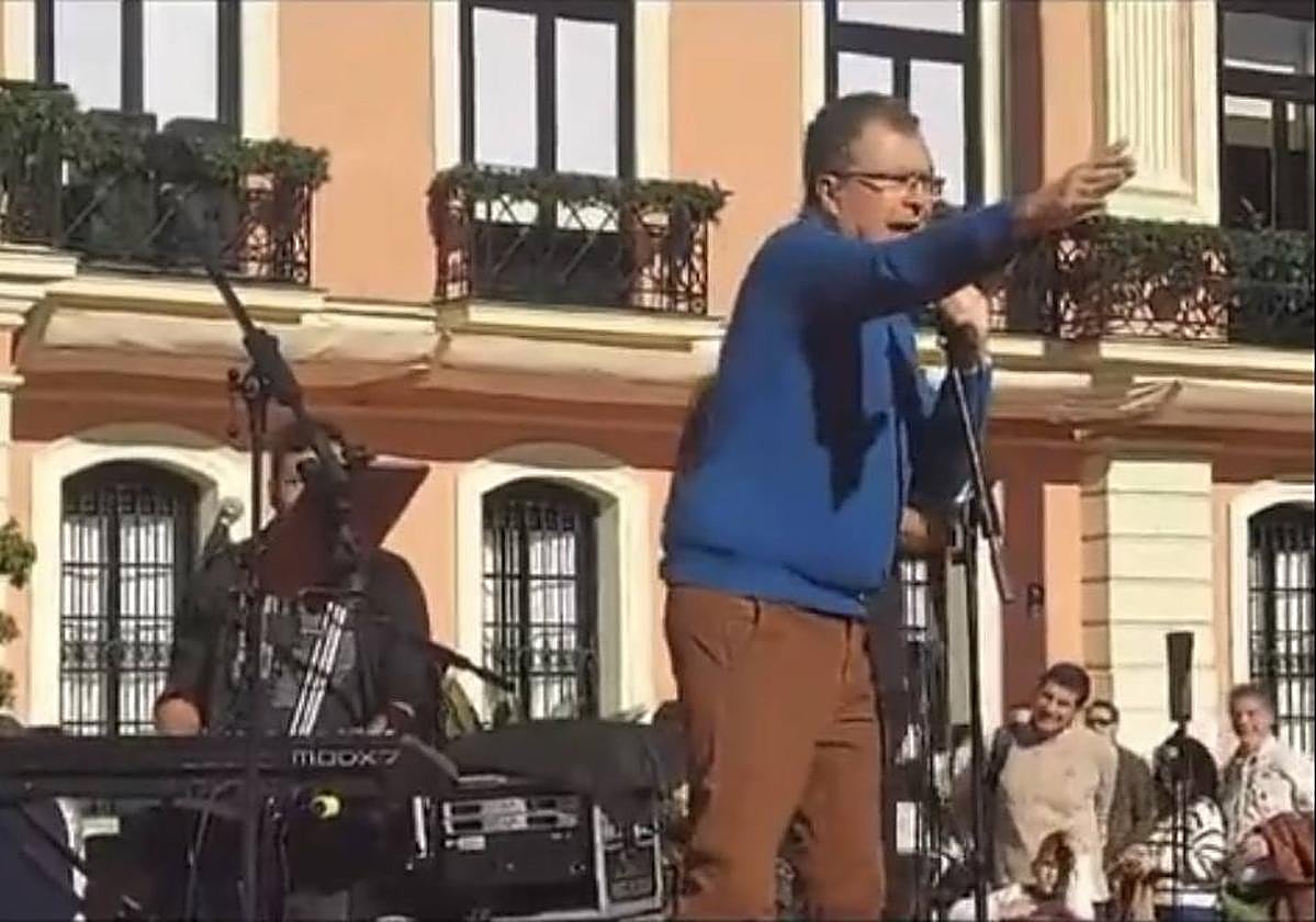 Ballesta, durante su intervención en el 'Aperitivazo' de Nochebuena.