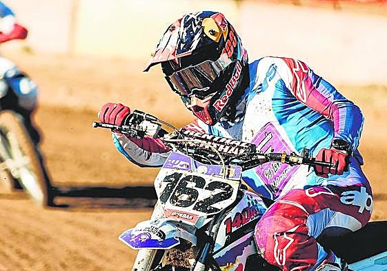 Pedro Acosta, el pasado sábado durante su participación en la TT Christmas de motocross, en Montmeló.