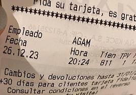 El ticket que compartió la mujer para pedir ayuda en redes sociales.