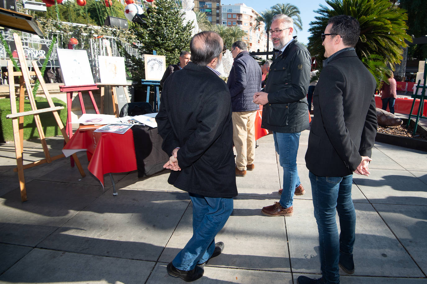 Encuentro entre pintores para retratar la Navidad en Murcia