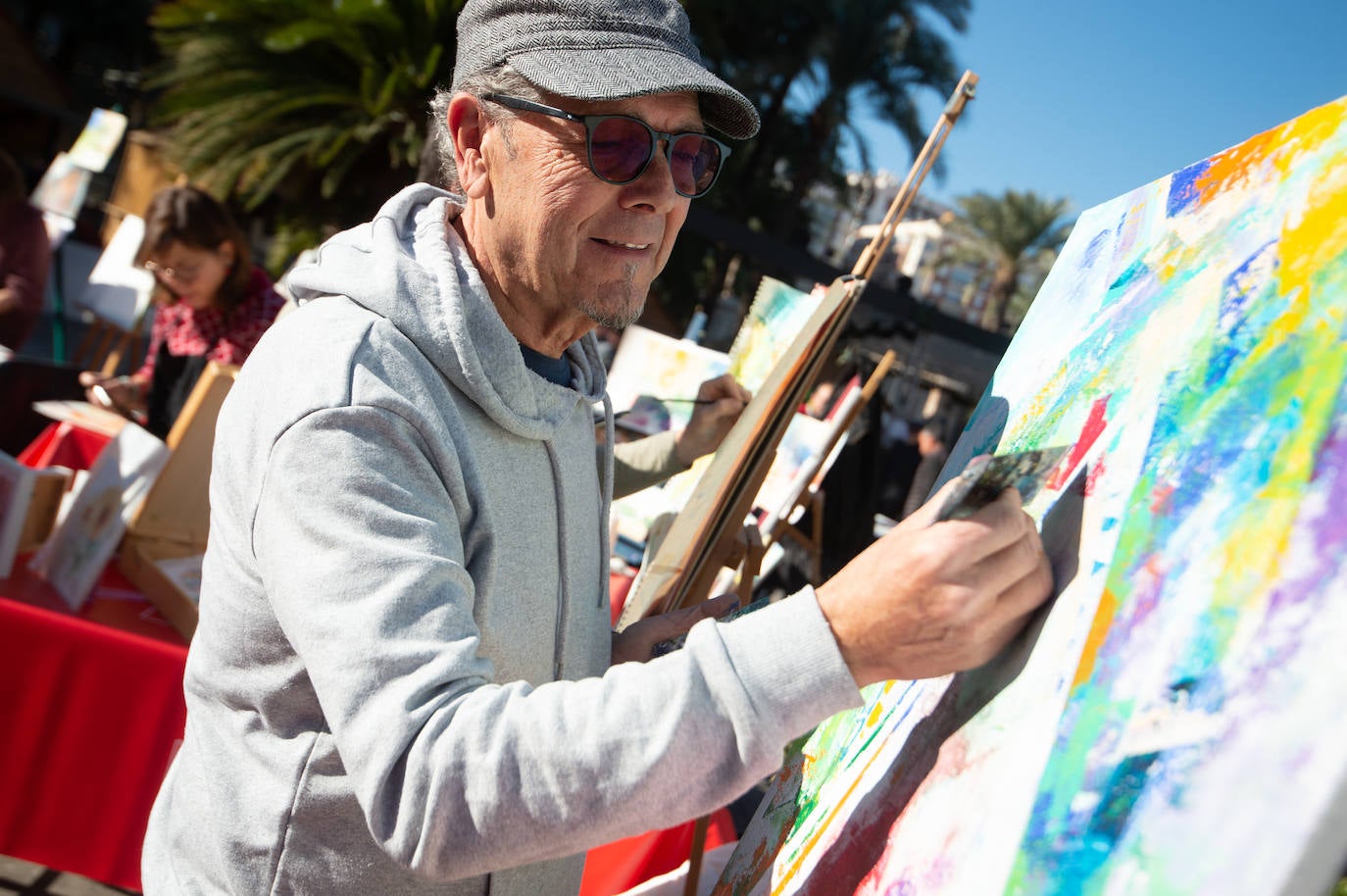 Encuentro entre pintores para retratar la Navidad en Murcia