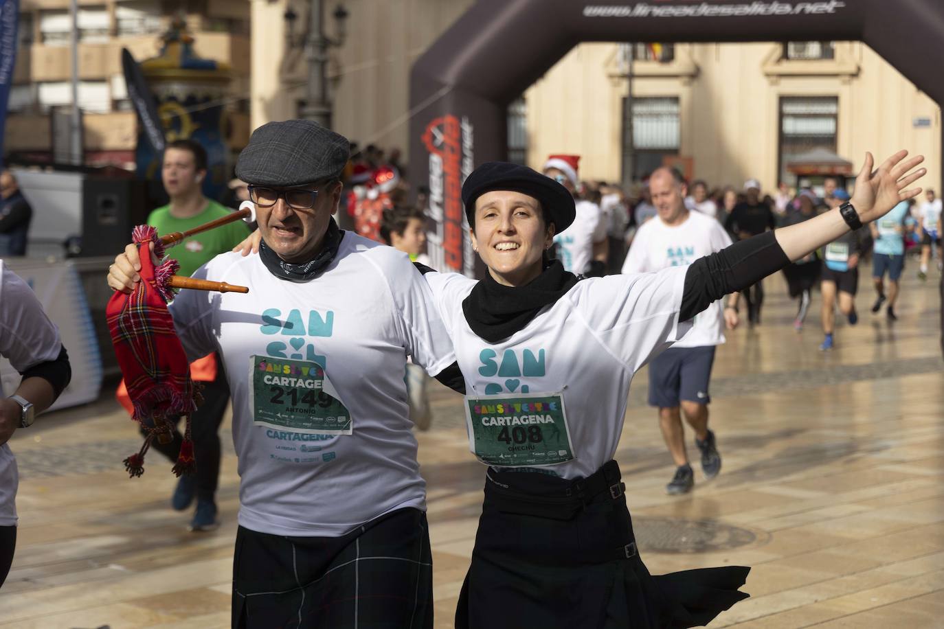 La llegada de la carrera San Silvestre 2023, en imágenes