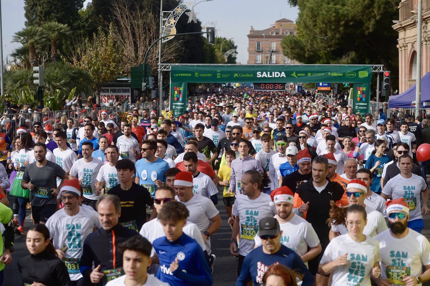 La carrera San Silvestre de Murcia 2023, en imágenes