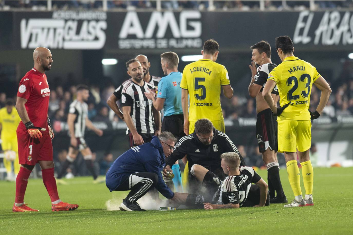 Fotos: La derrota del Cartagena frente al Villarreal, en imágenes