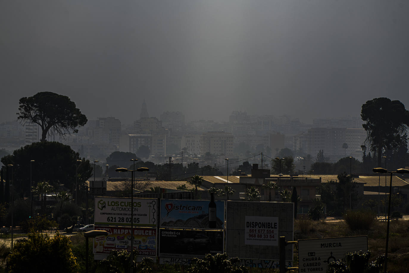 Fotos: Las imágenes de la contaminación en Murcia