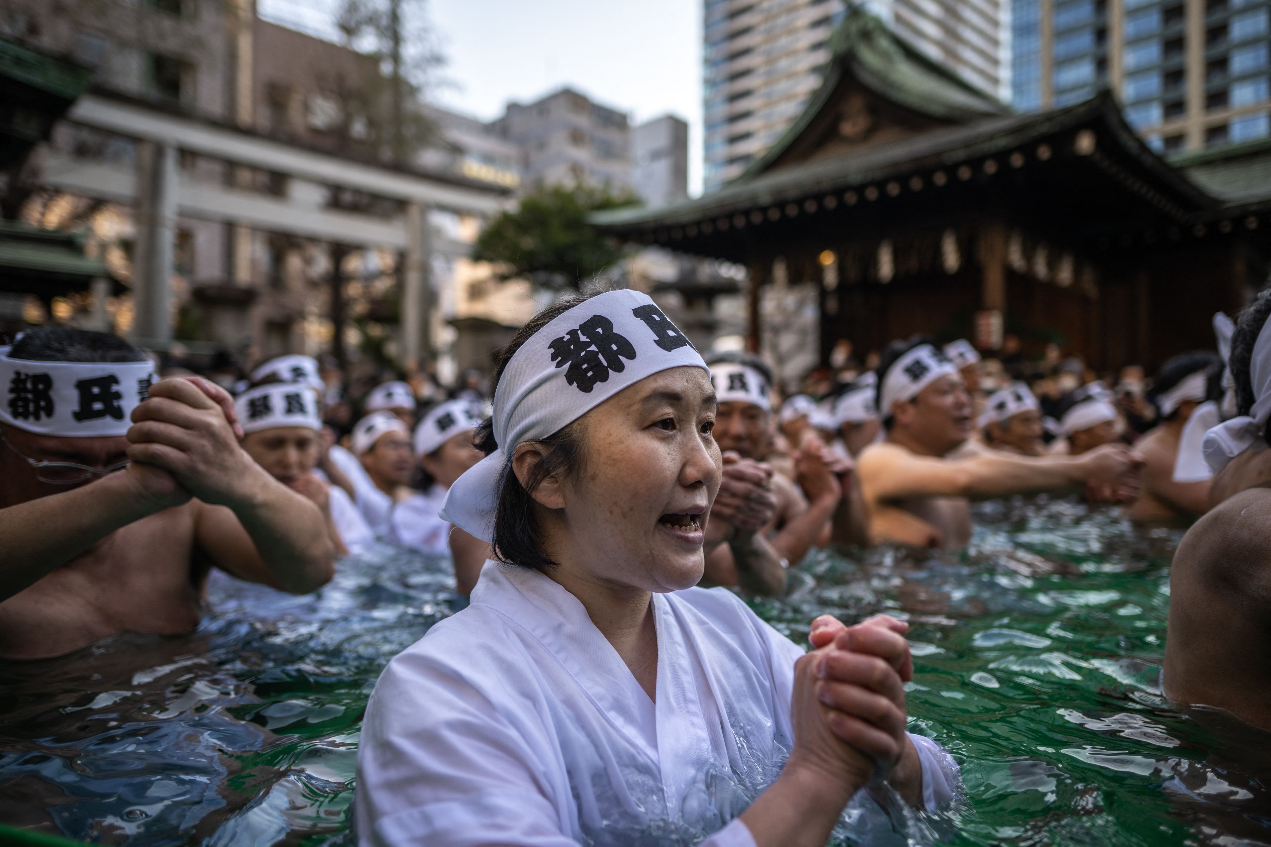 Fotos: Teppozu Inari, un baño congelado