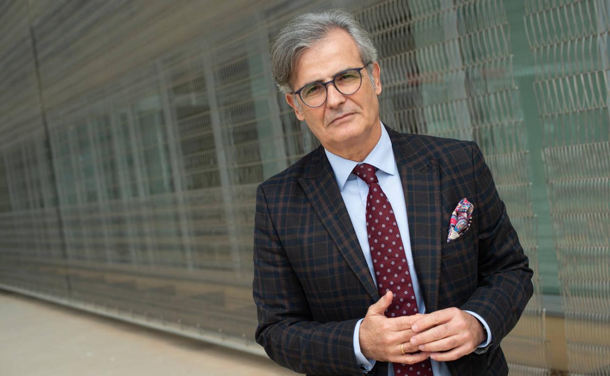 Juan Martínez Moya, vocal del Consejo General del Poder Judicial (CGPJ), esta semana, en la Ciudad de la Justicia de Murcia.