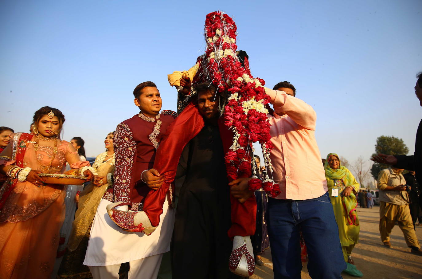 Fotos: Boda masiva en Karachi