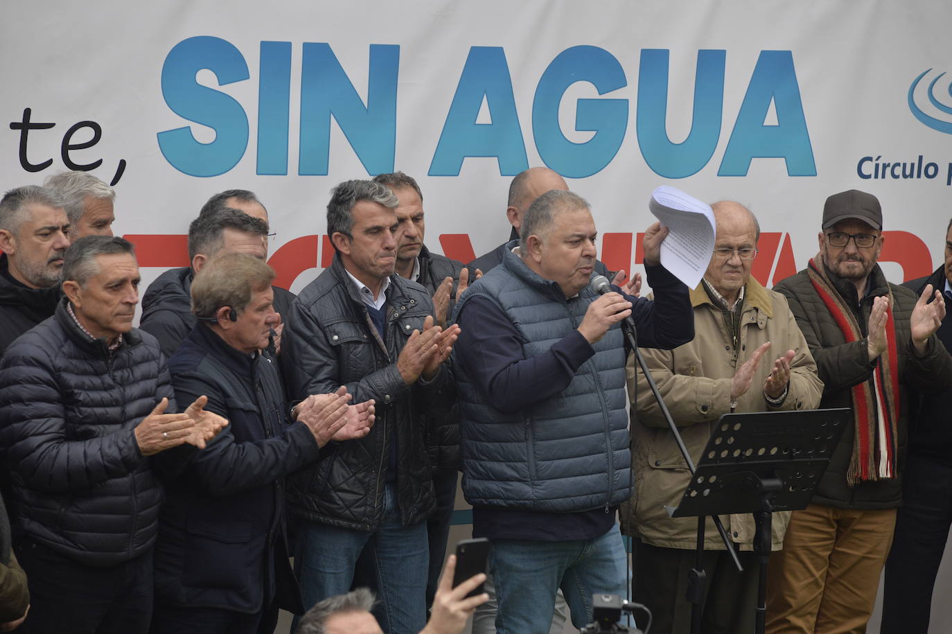 Fotos: La protesta contra el recorte del Trasvase Tajo-Segura, en imágenes