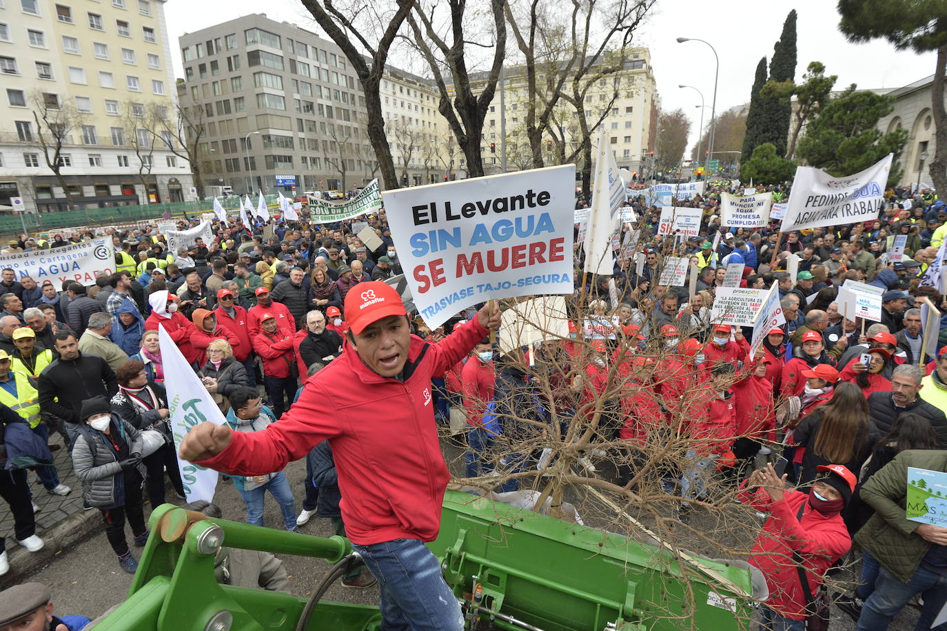Fotos: La protesta contra el recorte del Trasvase Tajo-Segura, en imágenes