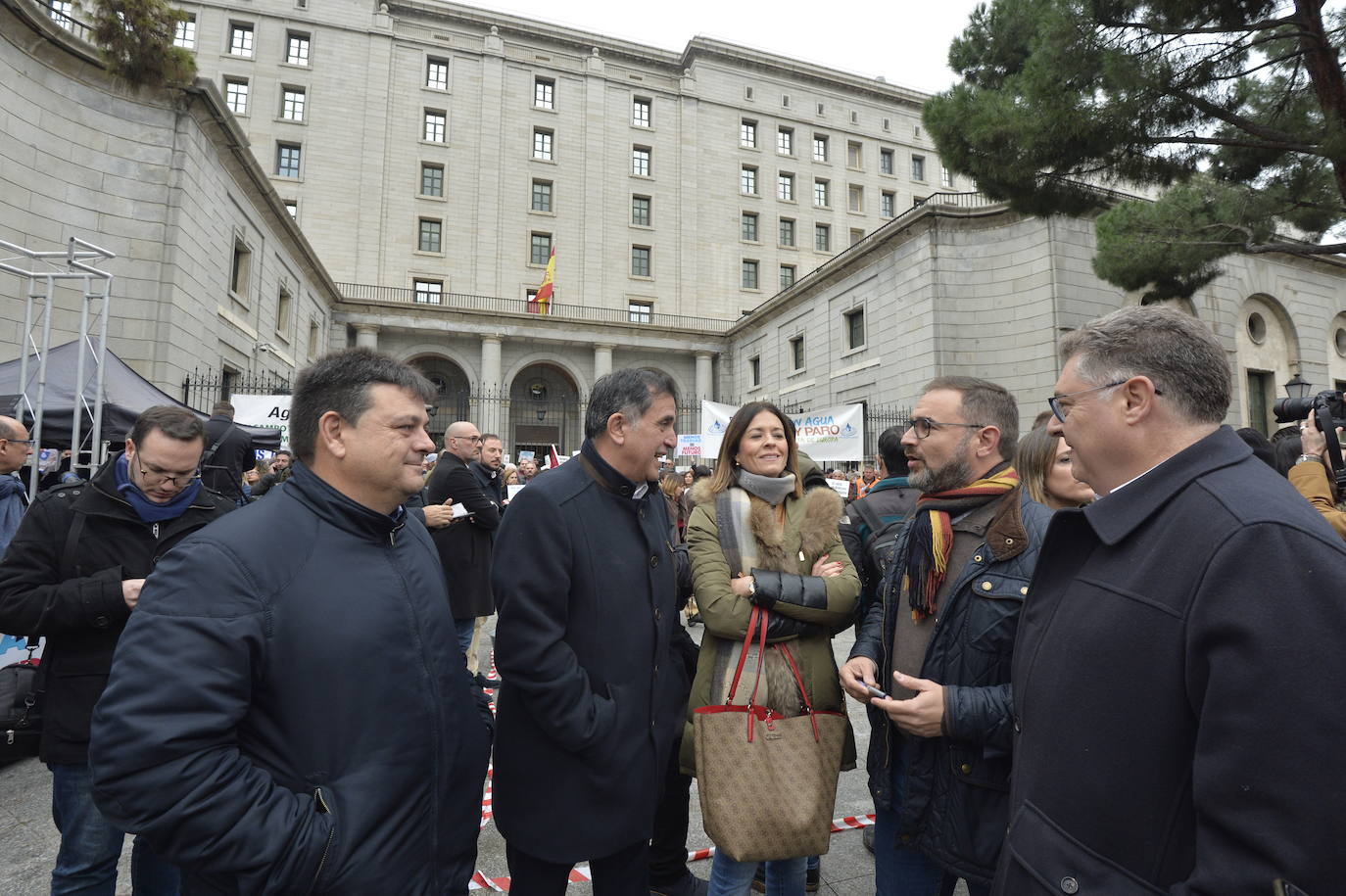 Fotos: La protesta contra el recorte del Trasvase Tajo-Segura, en imágenes
