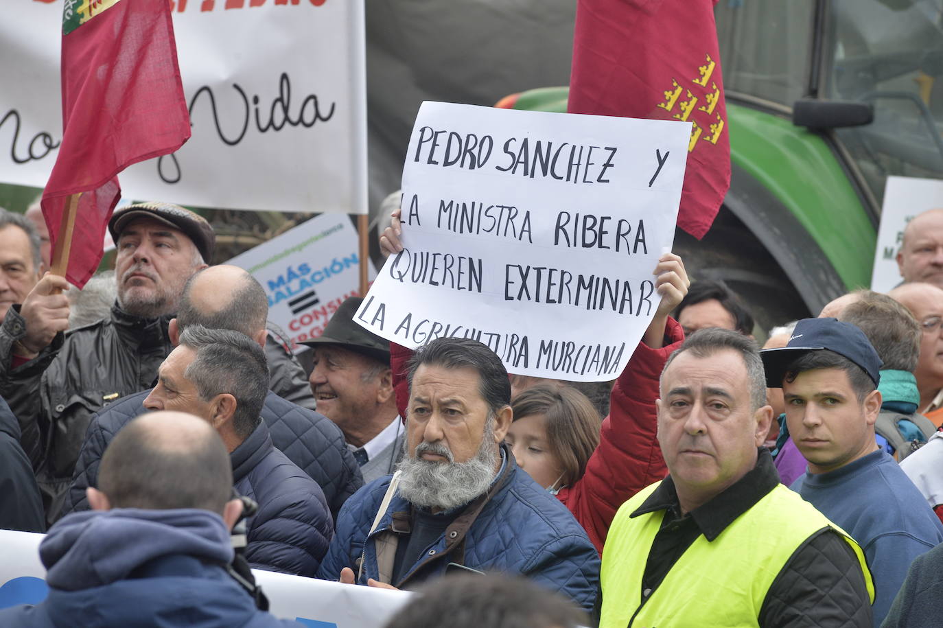 Fotos: La protesta contra el recorte del Trasvase Tajo-Segura, en imágenes