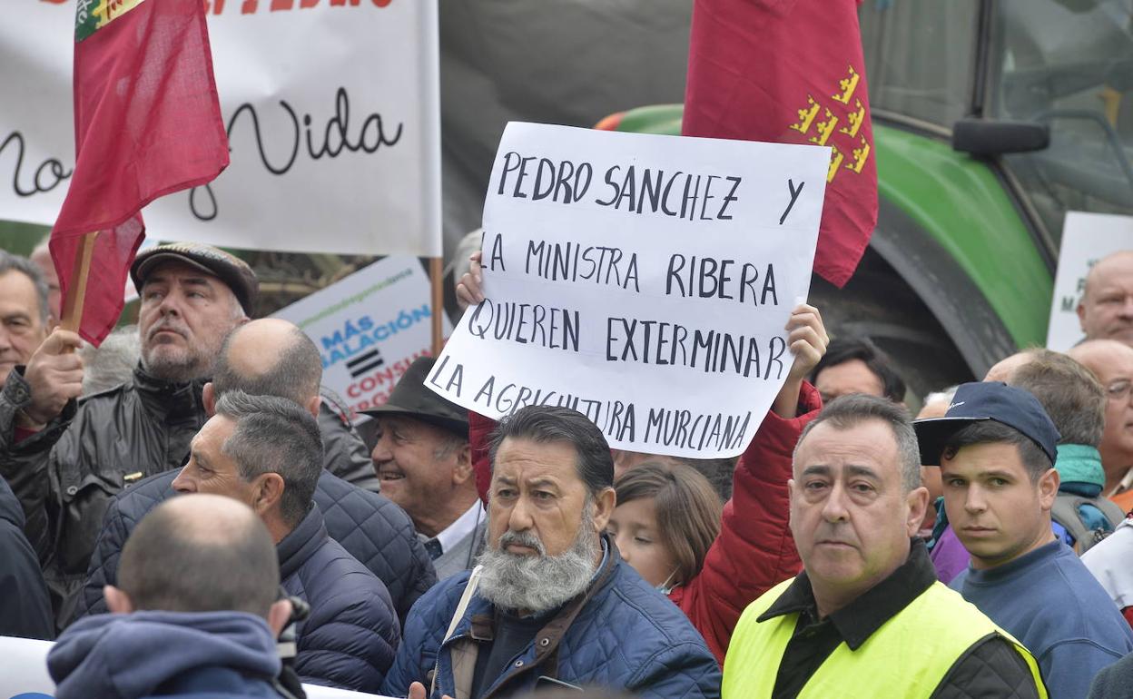 Manifestantes ayer en Madrid. 