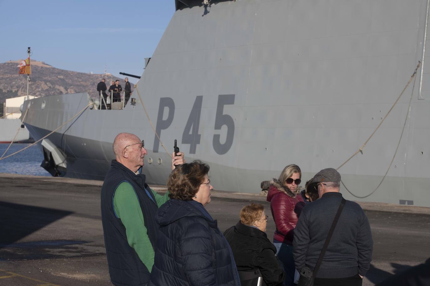 Fotos: La salida del buque Audaz en Cartagena, en imágenes
