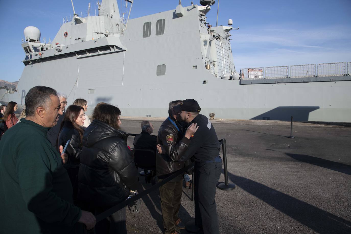 Fotos: La salida del buque Audaz en Cartagena, en imágenes