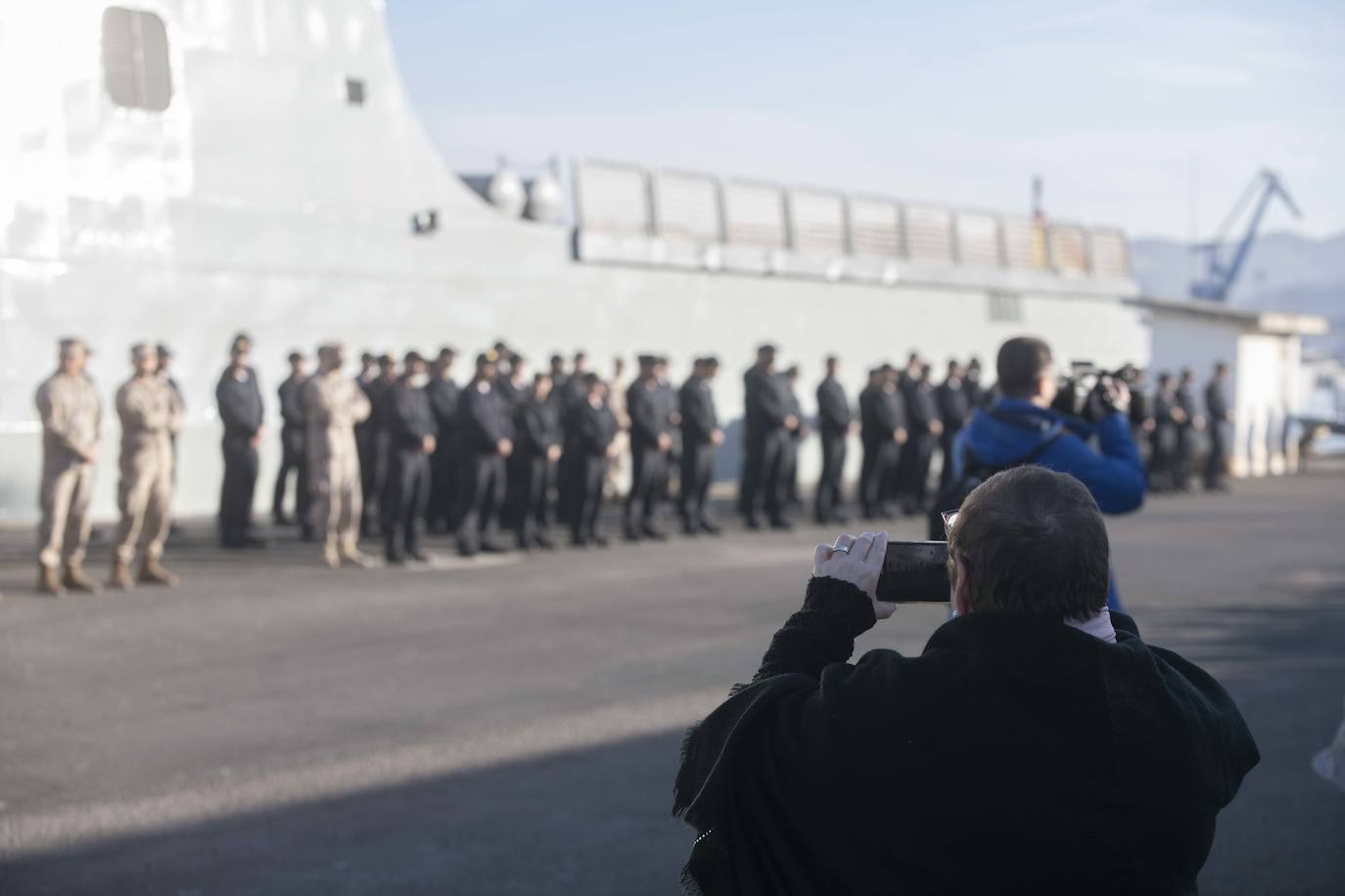 Fotos: La salida del buque Audaz en Cartagena, en imágenes
