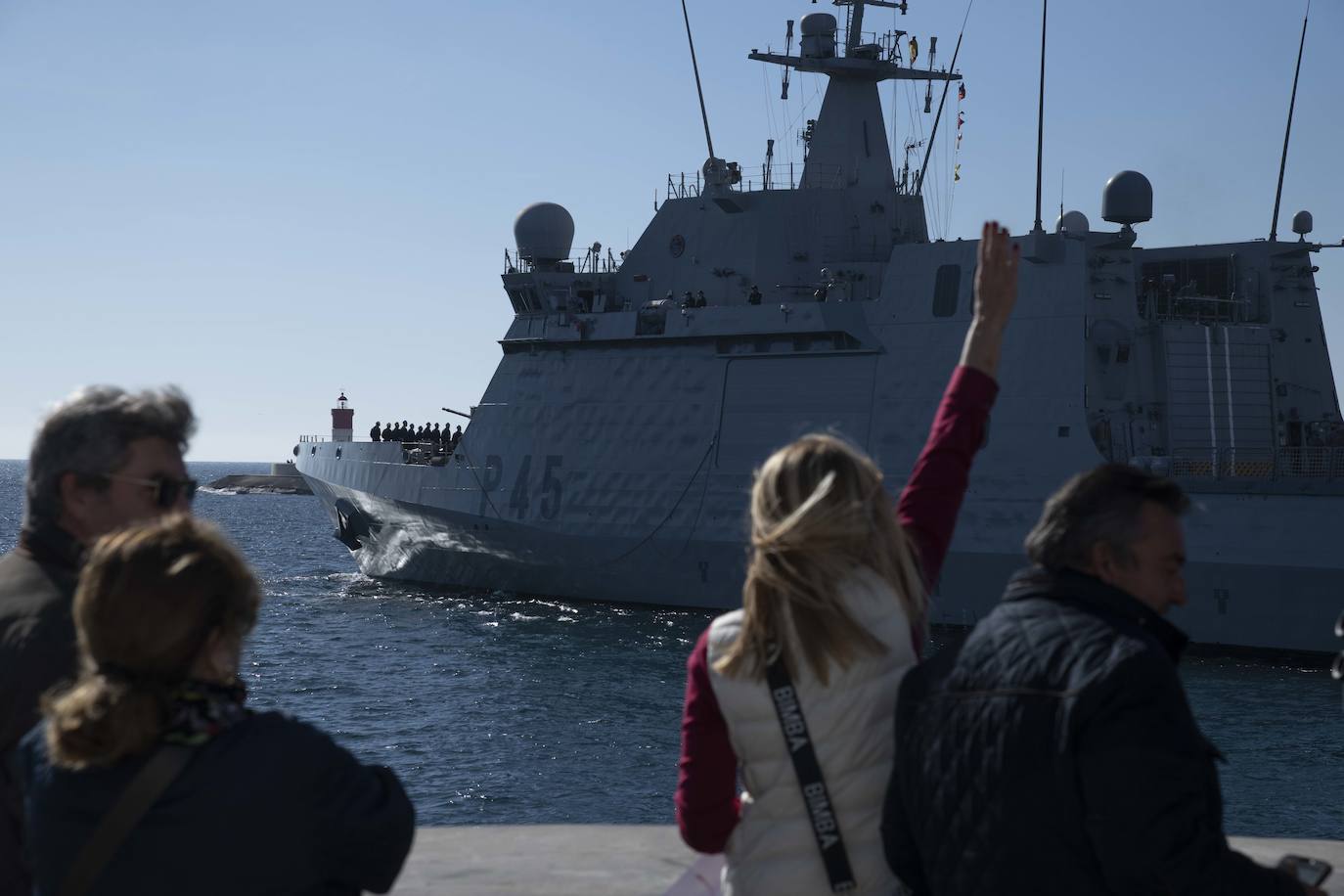 Fotos: La salida del buque Audaz en Cartagena, en imágenes