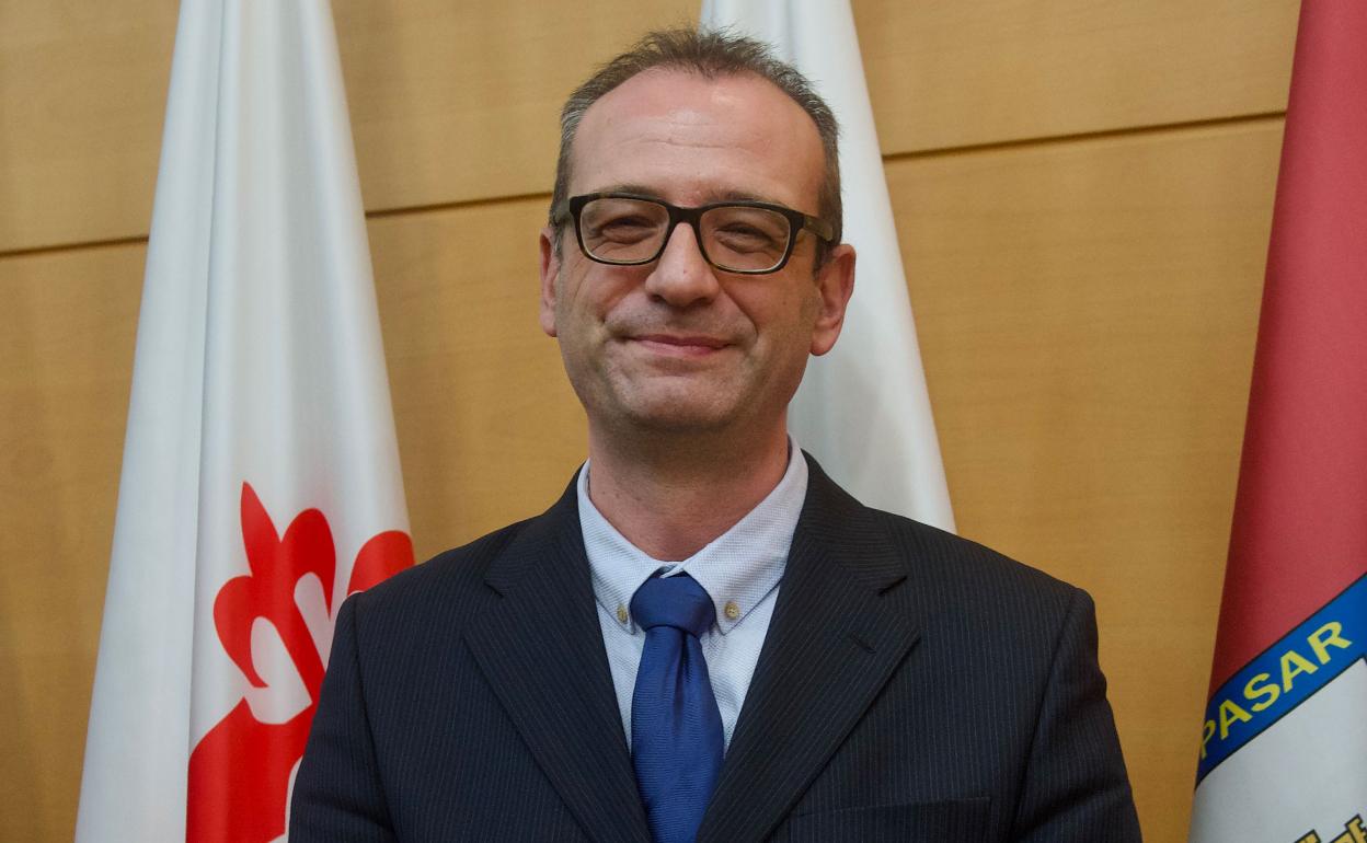 Víctor Marín Navarro, ayer, en San Esteban. 