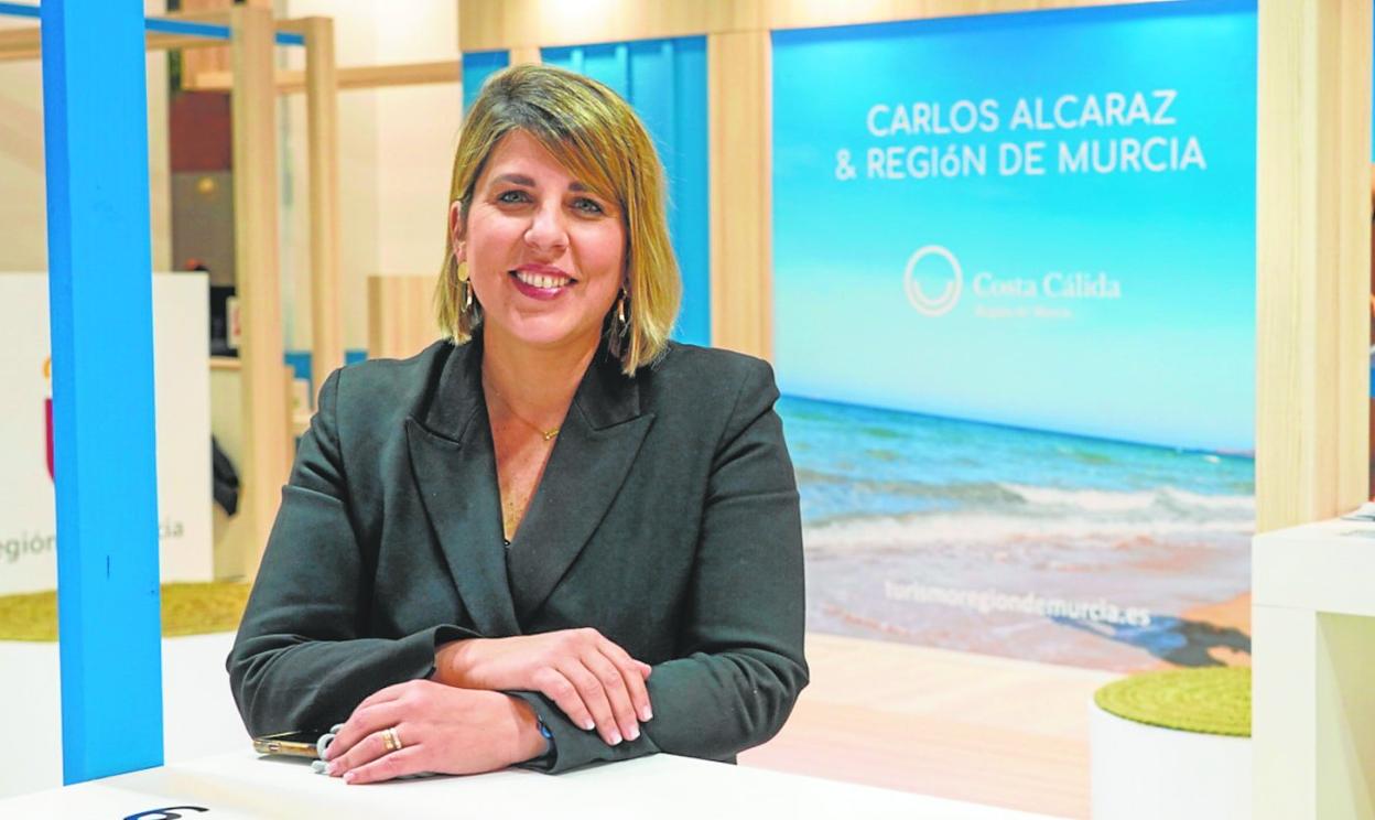 Noelia Arroyo, alcaldesa de Cartagena, en Fitur. 