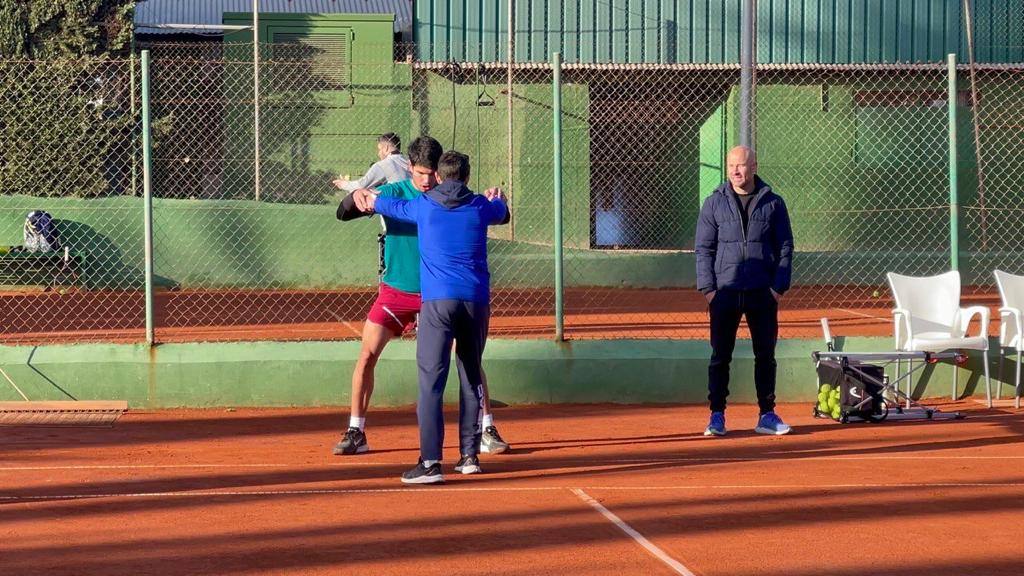 Fotos: Así entrena Carlos Alcaraz en Murcia antes de volver a la pista